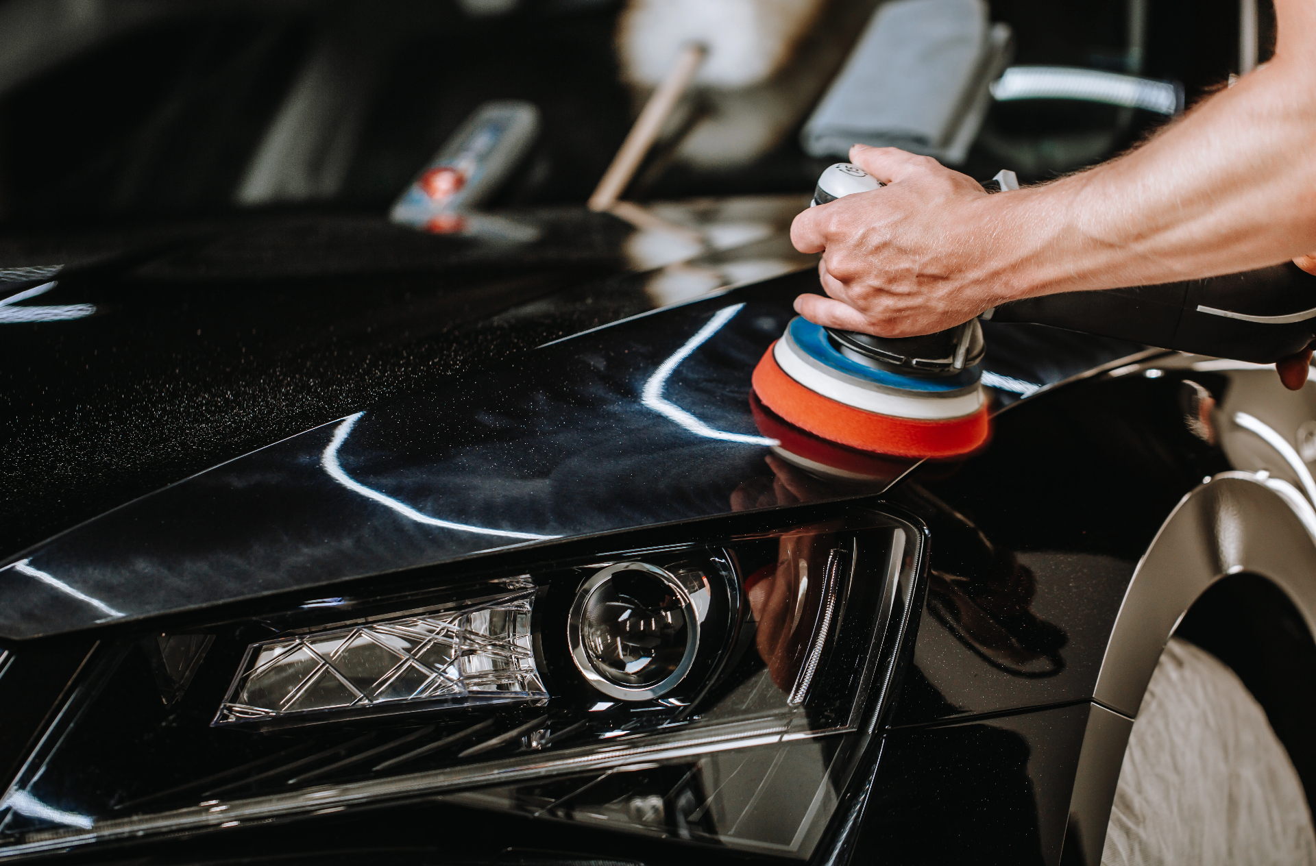 Detailed luxury car